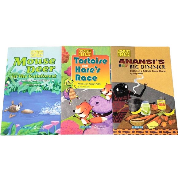 English Ocean Learning Language Arts Book Set of 3 Book 2 Units 1 2 3 Aeon Kids - Picture 1 of 2